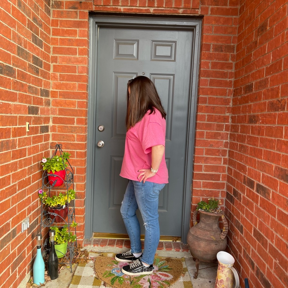 Hot Pink Solid Bright Oversized Chest Patch Pocke… - image 7